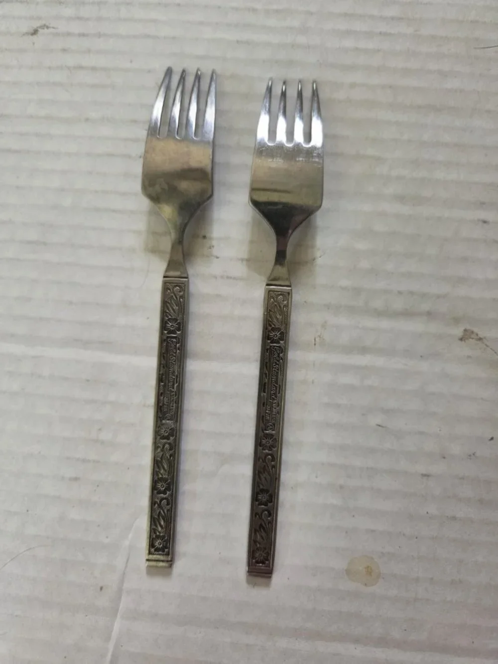 Gold Standard Night Blossom Salad Forks Set of 2 Japan Flowers